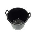 Pot plastic noir D51 H 40.5 cm avec poignées