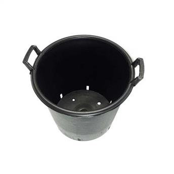 Pot plastic noir D44 H 37 cm 35 litres avec poignées
