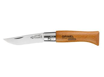 Couteau de poche N°03 Carbone, Opinel Classic, non inox/bois