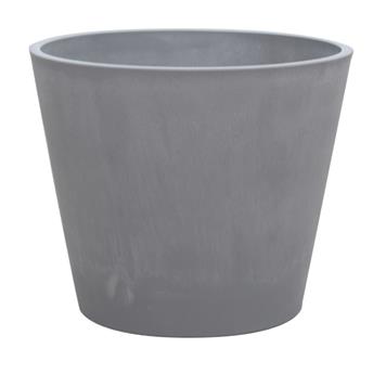 Pot Woodstone D50 H40 cm Light Grey  ** Pot Eco. recyclé **